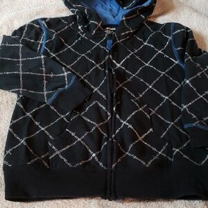 Black and Blue Kids Hoodie